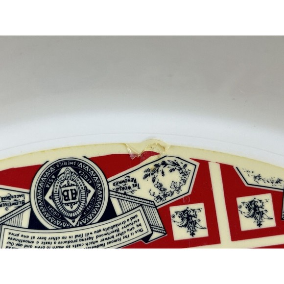 Vintage 1980's Budweiser Lager Beer 13" Plastic Serving Tray, Anheuser-Busch - Picture 6 of 6